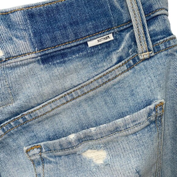Mother Size 25 Denim Jeans The Tomcat in The Confession High Rise Light wash Dis - Picture 15 of 15